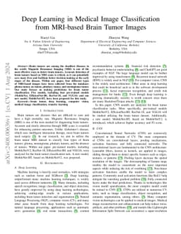 Deep Learning in Medical Image Classification from MRI-based Brain Tumor
  Images