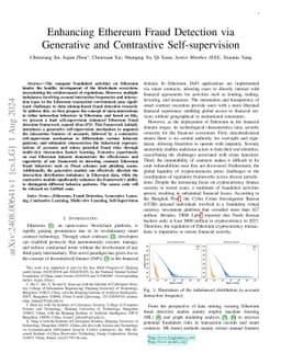 Enhancing Ethereum Fraud Detection via Generative and Contrastive
  Self-supervision