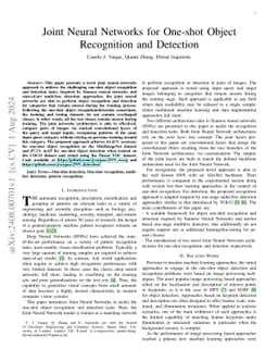 Joint Neural Networks for One-shot Object Recognition and Detection