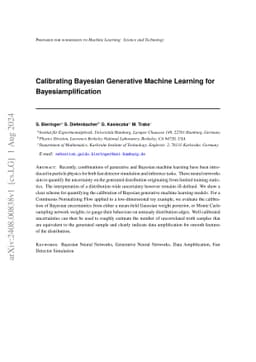 Calibrating Bayesian Generative Machine Learning for Bayesiamplification