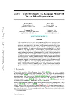 UniMoT: Unified Molecule-Text Language Model with Discrete Token
  Representation