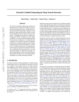 Towards Certified Unlearning for Deep Neural Networks