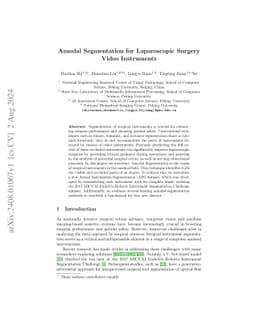 Amodal Segmentation for Laparoscopic Surgery Video Instruments