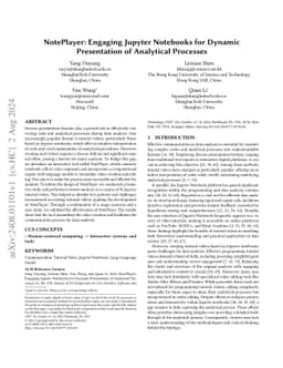 NotePlayer: Engaging Jupyter Notebooks for Dynamic Presentation of
  Analytical Processes