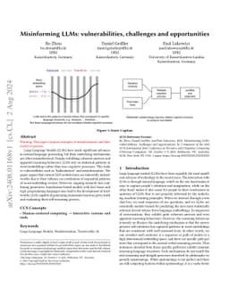 Misinforming LLMs: vulnerabilities, challenges and opportunities