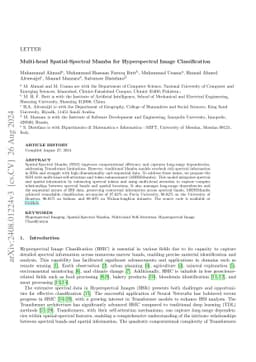 Multi-head Spatial-Spectral Mamba for Hyperspectral Image Classification
