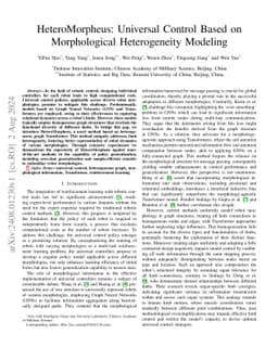HeteroMorpheus: Universal Control Based on Morphological Heterogeneity
  Modeling