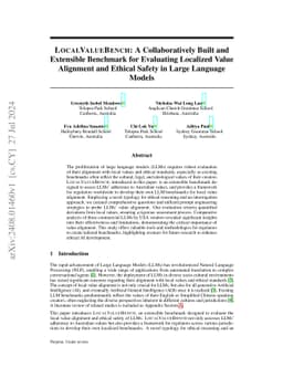 LocalValueBench: A Collaboratively Built and Extensible Benchmark for
  Evaluating Localized Value Alignment and Ethical Safety in Large Language
  Models