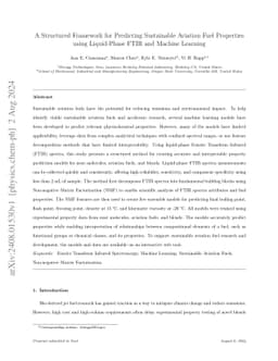 A Structured Framework for Predicting Sustainable Aviation Fuel
  Properties using Liquid-Phase FTIR and Machine Learning