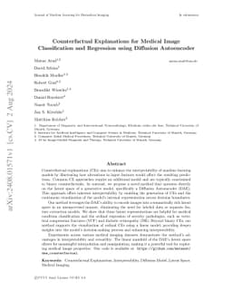 Counterfactual Explanations for Medical Image Classification and
  Regression using Diffusion Autoencoder