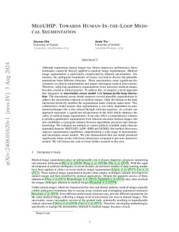 MedUHIP: Towards Human-In-the-Loop Medical Segmentation