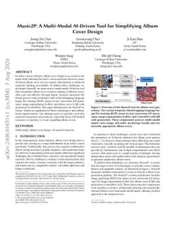 Music2P: A Multi-Modal AI-Driven Tool for Simplifying Album Cover Design
