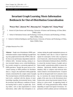 Invariant Graph Learning Meets Information Bottleneck for Out-of-Distribution Generalization