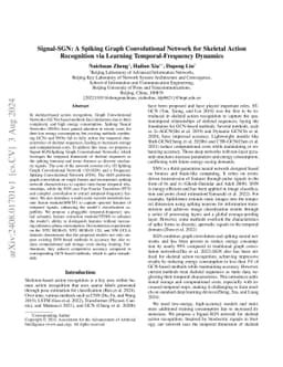 Signal-SGN: A Spiking Graph Convolutional Network for Skeletal Action
  Recognition via Learning Temporal-Frequency Dynamics
