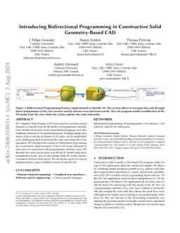 Introducing Bidirectional Programming in Constructive Solid
  Geometry-Based CAD