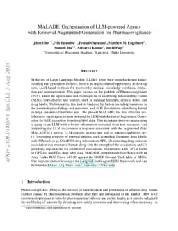 MALADE: Orchestration of LLM-powered Agents with Retrieval Augmented
  Generation for Pharmacovigilance