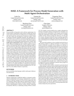 MAO: A Framework for Process Model Generation with Multi-Agent
  Orchestration