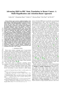 Advancing H&E-to-IHC Stain Translation in Breast Cancer: A
  Multi-Magnification and Attention-Based Approach