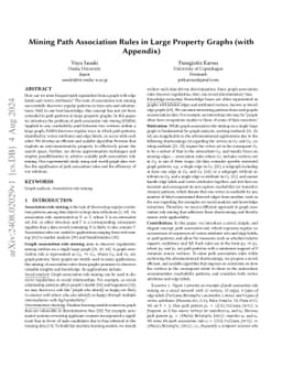 Mining Path Association Rules in Large Property Graphs (with Appendix)