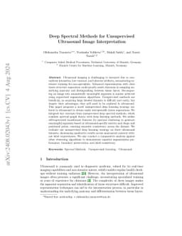 Deep Spectral Methods for Unsupervised Ultrasound Image Interpretation
