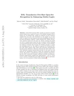 EOL: Transductive Few-Shot Open-Set Recognition by Enhancing Outlier
  Logits