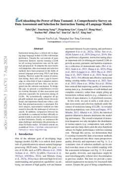 Unleashing the Power of Data Tsunami: A Comprehensive Survey on Data Assessment and Selection for Instruction Tuning of Language Models
