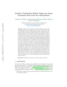 PanoFree: Tuning-Free Holistic Multi-view Image Generation with
  Cross-view Self-Guidance