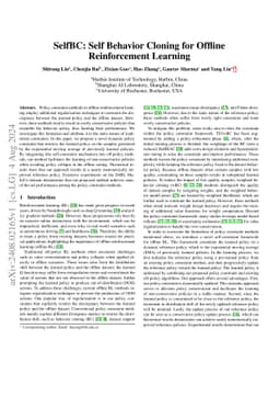 SelfBC: Self Behavior Cloning for Offline Reinforcement Learning