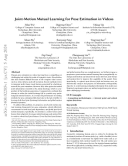 Joint-Motion Mutual Learning for Pose Estimation in Videos