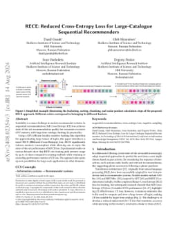 RECE: Reduced Cross-Entropy Loss for Large-Catalogue Sequential
  Recommenders