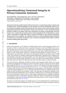 Operationalizing Contextual Integrity in Privacy-Conscious Assistants