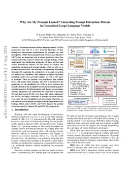 Why Are My Prompts Leaked? Unraveling Prompt Extraction Threats in Customized Large Language Models