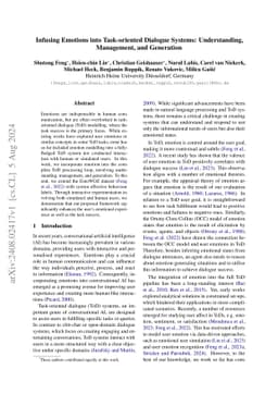 Infusing Emotions into Task-oriented Dialogue Systems: Understanding,
  Management, and Generation