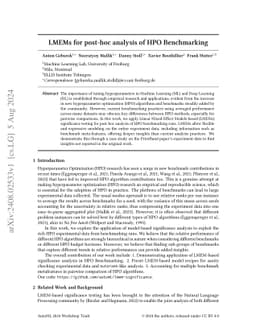 LMEMs for post-hoc analysis of HPO Benchmarking
