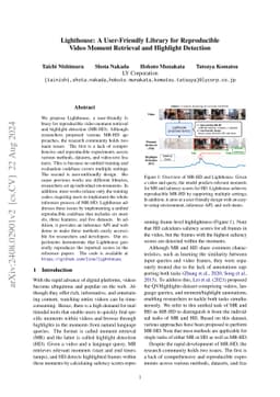 Lighthouse: A User-Friendly Library for Reproducible Video Moment
  Retrieval and Highlight Detection
