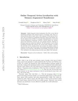 Online Temporal Action Localization with Memory-Augmented Transformer