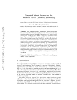 Targeted Visual Prompting for Medical Visual Question Answering