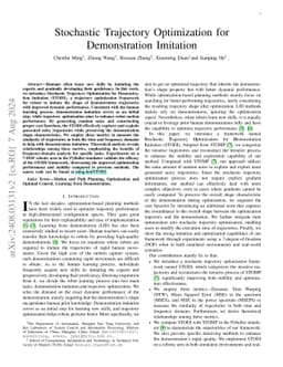 Stochastic Trajectory Optimization for Robotic Skill Acquisition From a Suboptimal Demonstration