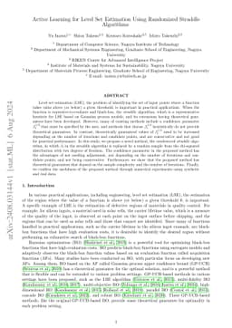 Active Learning for Level Set Estimation Using Randomized Straddle
  Algorithms
