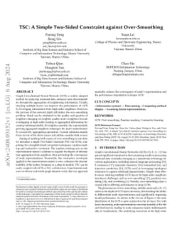 TSC: A Simple Two-Sided Constraint against Over-Smoothing