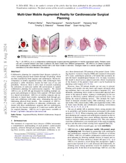 Multi-User Mobile Augmented Reality for Cardiovascular Surgical Planning