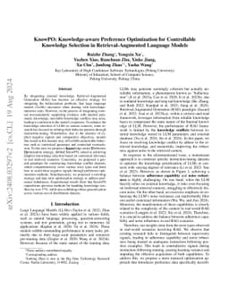 KnowPO: Knowledge-aware Preference Optimization for Controllable
  Knowledge Selection in Retrieval-Augmented Language Models