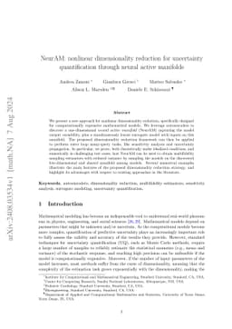 NeurAM: nonlinear dimensionality reduction for uncertainty
  quantification through neural active manifolds