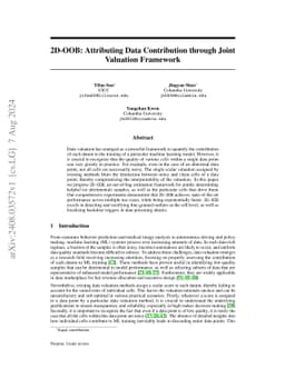 2D-OOB: Attributing Data Contribution through Joint Valuation Framework