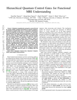 Hierarchical Quantum Control Gates for Functional MRI Understanding