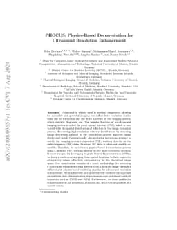 PHOCUS: Physics-Based Deconvolution for Ultrasound Resolution
  Enhancement
