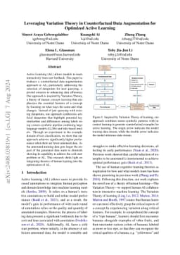 Leveraging Variation Theory in Counterfactual Data Augmentation for
  Optimized Active Learning