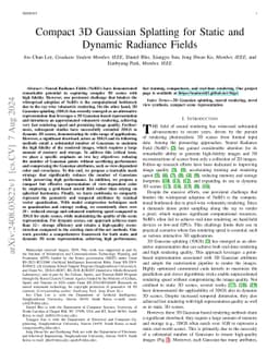 Compact 3D Gaussian Splatting for Static and Dynamic Radiance Fields