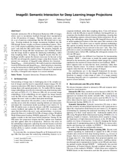ImageSI: Semantic Interaction for Deep Learning Image Projections