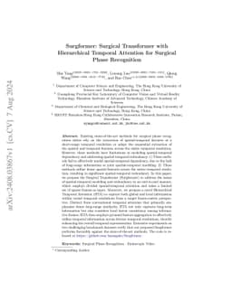 Surgformer: Surgical Transformer with Hierarchical Temporal Attention
  for Surgical Phase Recognition